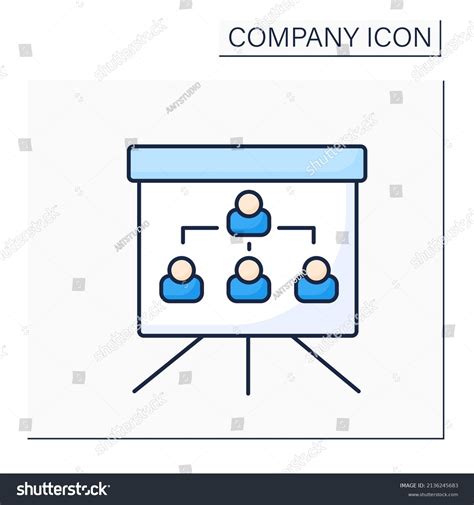 Organization Chart Color Icon Company Internal Stock Vector (Royalty Free) 2136245683 | Shutterstock