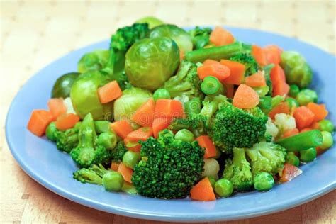 Boiled vegetables for diet stock photo. Image of object - 20776290