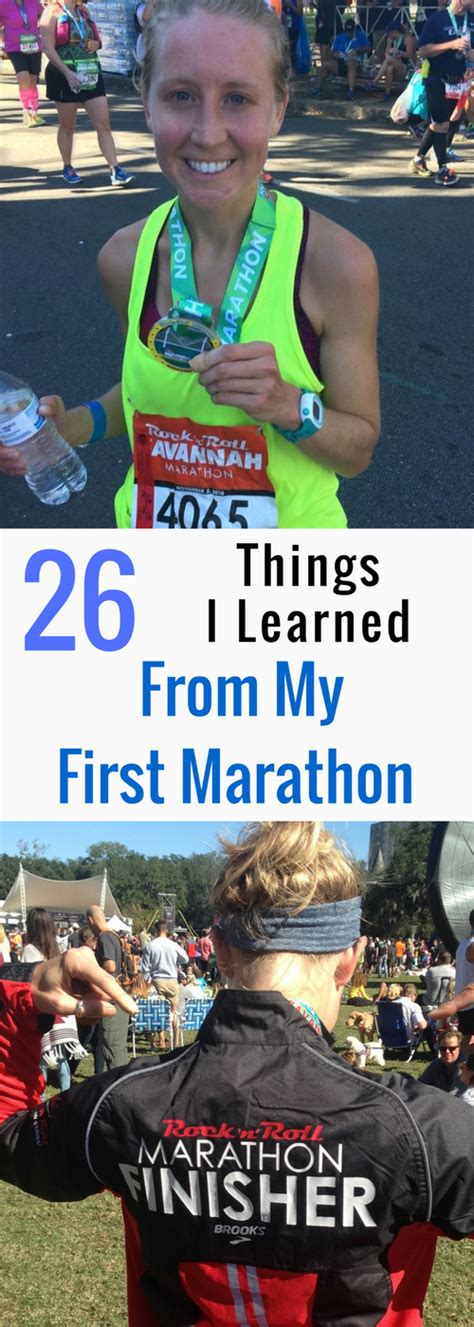 26 Lessons From My First Marathon