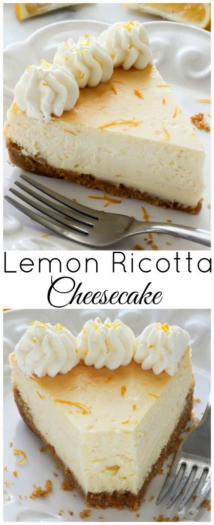 Lemon Ricotta Cheesecake - Baker by Nature