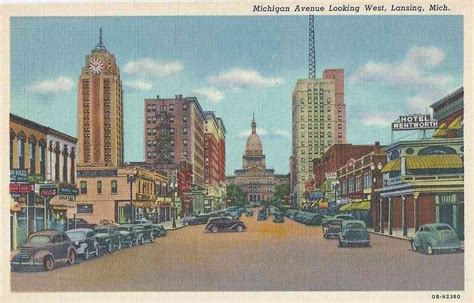 Lansing, Michigan, USA History, Photos, Stories, News, Genealogy, Postcards | GREENERPASTURE