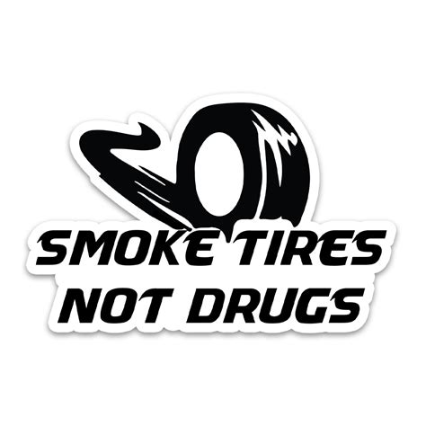 Smoke Tires Bumper Sticker
