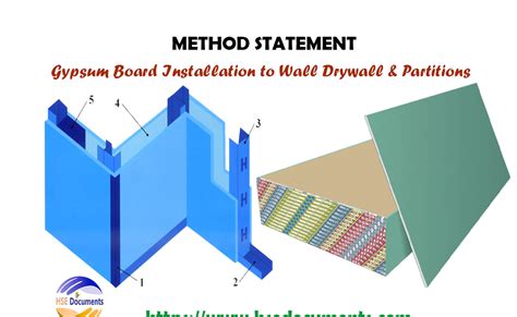 Method Statement-Gypsum Board Installation to Wall Drywall & Partitions ...