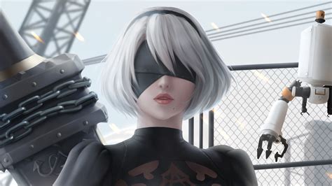 2b Nier Automata Anime Wallpaper,HD Anime Wallpapers,4k Wallpapers,Images,Backgrounds,Photos and ...