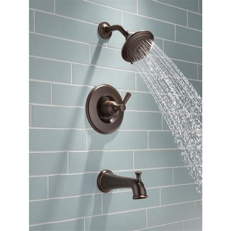 Delta Linden Venetian Bronze 1-Handle Bathtub and Shower Faucet in the ...