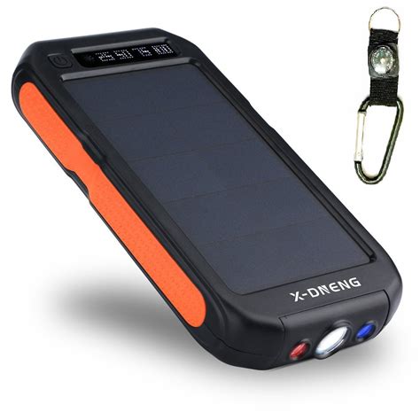 Waterproof 500000mAh 2 USB Portable Solar Battery Charger Solar Power ...