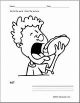 Eat Coloring Page sketch template