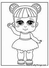Doll Coloring Pages Printables Free sketch template