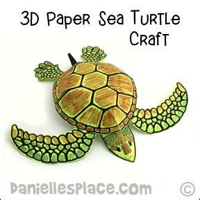 Sea Turtle Paper Craft | Printable Craft Patterns