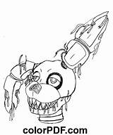 Withered Bonnie FNAF – Coloring Pages And Books In PDF sketch template