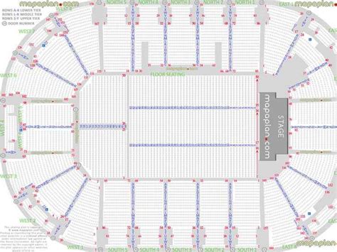 Odyssey SSE Arena seat & row numbers detailed seating chart, Belfast - MapaPlan.com