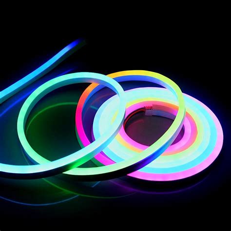 RGB WS2811 IC LED Full Color Flexible LED Neon Flex rope bar light 5050 60leds/M outdoor Indoor ...