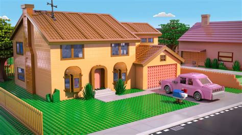 Wallpaper : house, LEGO, The Simpsons, Toy, play, estate, home, 2048x1152 px 2048x1152 - goodfon ...