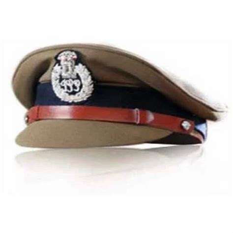 Black,khakhi Cotton Khaki IPS Police Cap, Size: 22.5 cm at Rs 325/piece in New Delhi