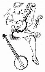 Banjo Coloring Pages  Kidsuki sketch template