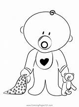 Newborn Baby Girl Coloring Pages sketch template