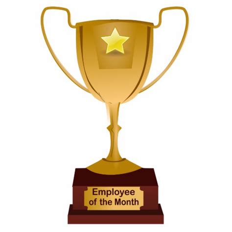 Employee of the Month Award, Golden Trophy Statuette | Zazzle.com