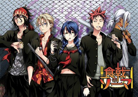 Shokugeki no Soma// Ryo Kurokiba,Takumi Aldini, Megumi Tadokoro Soma Yukihira and Akira Hayama ...