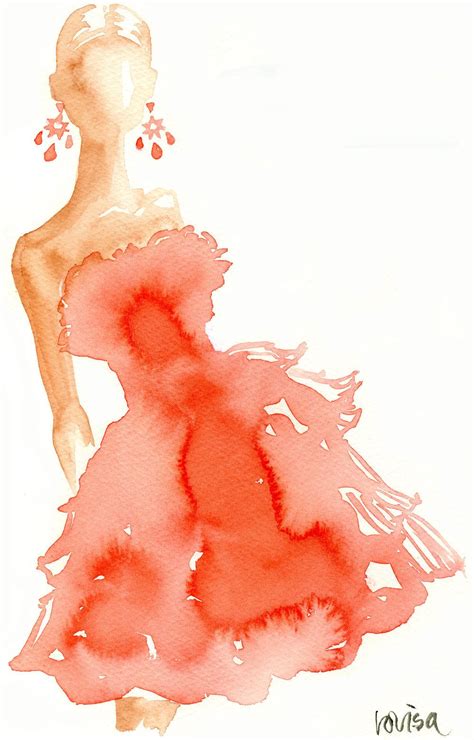 lovisa oliv | Fashion illustration watercolor, Fashion art illustration, Illustration sketches