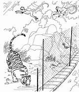Zoo Printable Coloring Pages sketch template
