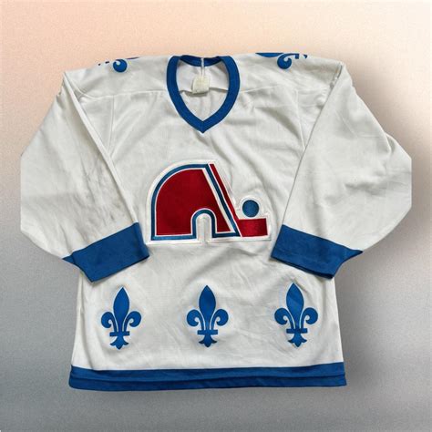 Quebec Nordiques Vintage Ice Hockey Jersey CCM Size... - Depop