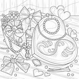 Jewelry Coloring Pages sketch template