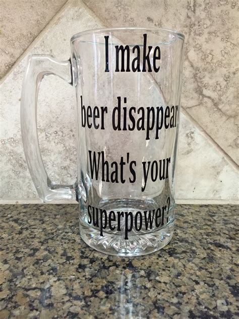 Beer mug - beer glass - custom beer mug - personalized beer mug - bar decor - gift for dad ...