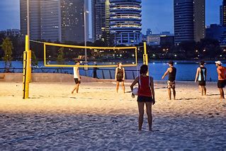 Beach Volleyball Court | At the Singapore Sports Hub. | Flickr