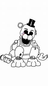 Pages Of Freddy Fazbears Head Coloring sketch template