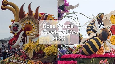 Rose Parade 2023 California USA 4K || Pasadena Rose Parade vlog 2023 ...