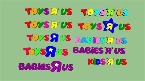Toys R Us and Babies R Us Signs 3d model