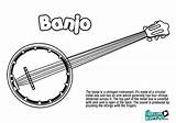 Banjo Coloring Pages sketch template
