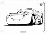 Printable Lightning McQueen Coloring Pages sketch template