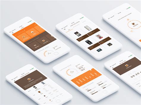 Smart coffee machine app by Jin Choi on Dribbble