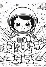 Astronaut Coloring Page – Color My Pages sketch template