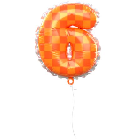3,646 Number 6 Balloon 3D Illustrations - Free in PNG, BLEND, FBX, glTF | IconScout