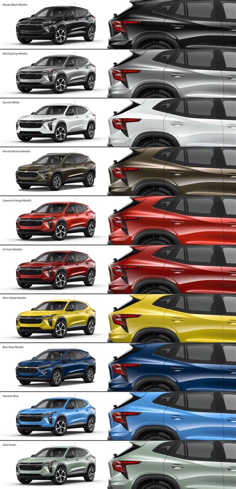 Chevy Trax Colors: Exterior & Interior Options