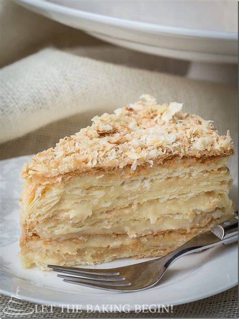 A classic French dessert recipe made with flaky layers of puff pastry ...