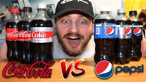 Coke Vs Pepsi | The Ultimate Cola Blind Taste Test Challenge - YouTube