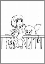 Spirited Away coloring Pages Free Printable PDF  sketch template