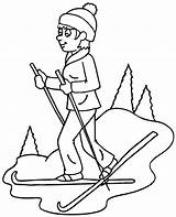 Olympic Skiing Coloring Pages sketch template
