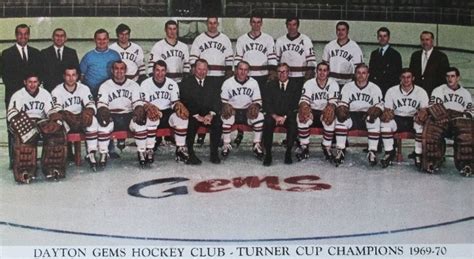 Dayton Gems International Hockey League Turner Cup Champions 1970 ...