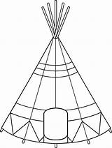Indian Tipi Coloring Pages sketch template