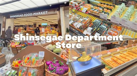 Shinsegae Department Store: grocery and food court tour #koreanfood - YouTube