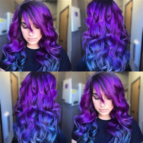 Hairstyles & Beauty | Purple ombre hair, Cool hair color, Dyed hair