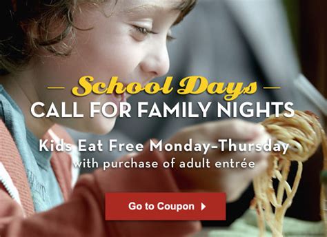 Olive Garden Coupon: Kids Eat Free With Purchase {Today Only!} | Living Rich With Coupons®