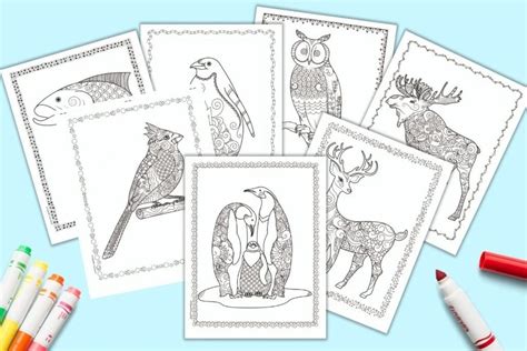 30 free printable geometric animal coloring pages the cottage market - printable baby animals ...