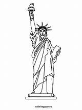 New York Statue Of Liberty Drawing At GetDrawings  Free Download sketch template