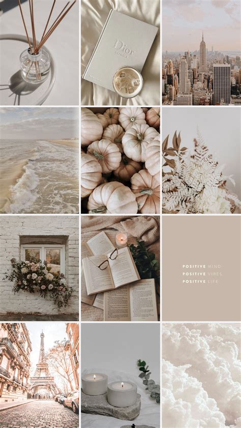 Neutral Colors Aesthetic Fall Vibes Digital iPhone Wallpaper - Etsy