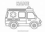 Coloring Pages Ambulance sketch template